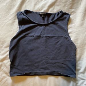 Blue Express Crop Top